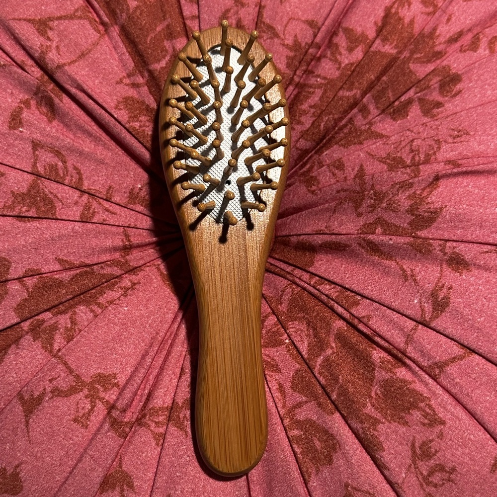 Mini Wooden Hair Brush
